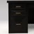 Black Desk in Black Oak With Brass Details by R&y Augousti For Sale - Image 8 of 15