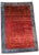Hand-Knotted Red and Blue Wool Kashkuli Sherkat Rug, 1970s For Sale - Image 9 of 10