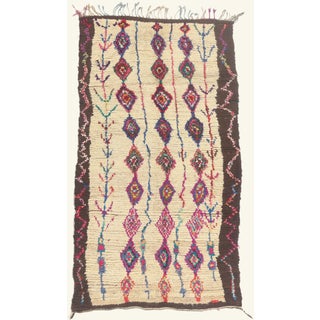 Vintage Azilal Moroccan Rug, 04'11 X 08'08 For Sale