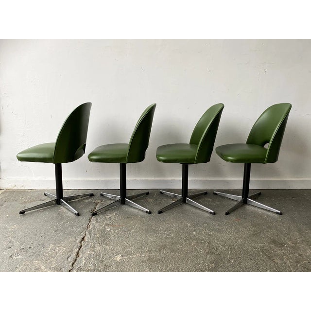 Mid-Century Modern Mid-Century Modern Swivel Dining or Office Chairs, 1960s, Set of 4 For Sale - Image 3 of 11
