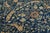 Hand-Knotted Bidjar Vintage Style Wool Rug Midnight Blue Floral Arabesque For Sale - Image 11 of 12