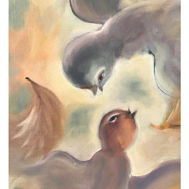 1990s Gilbert Pauli, Courtship Ritual, 1991, Canvas Painting For Sale - Image 5 of 7