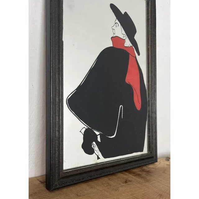 Aristide Bruant, in His Cabaret by Henri de Toulouse-Lautrec Stunning vintage wall art mirror featuring the famous cabaret...