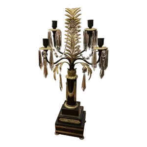 Waterford Crystal - Neoclassical Palm Frond Girandole Candelabra