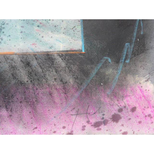 "Colors in Geometry" Contemporary Abstract Pastel Drawing on Paper by Martha Holden For Sale - Image 4 of 5