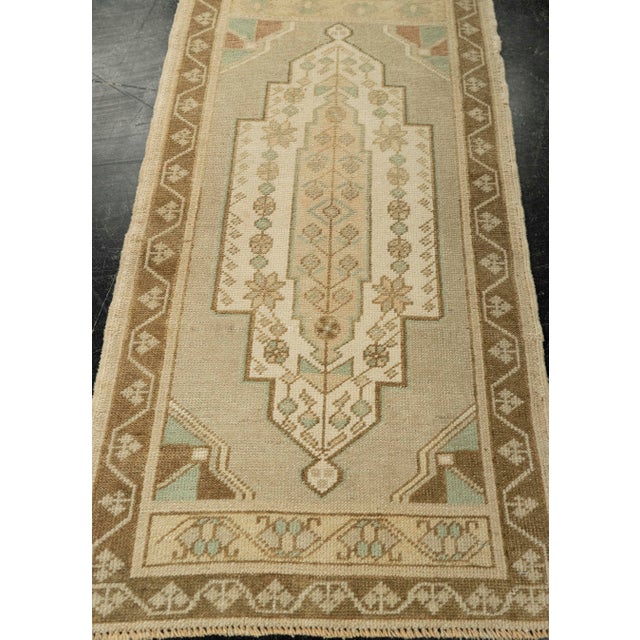 Turkish Mini Rug Oriental Hand Knotted Vintage Rug 1'8" x 3'4" #21086 Explore a curated collection of hallway runners,...