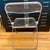 Giancarlo Piretti Italian Plia Folding Chairs by Giancarlo Piretti for Anonima Castelli Italy Lucite Chrome - A Pair For Sale - Image 4 of 9