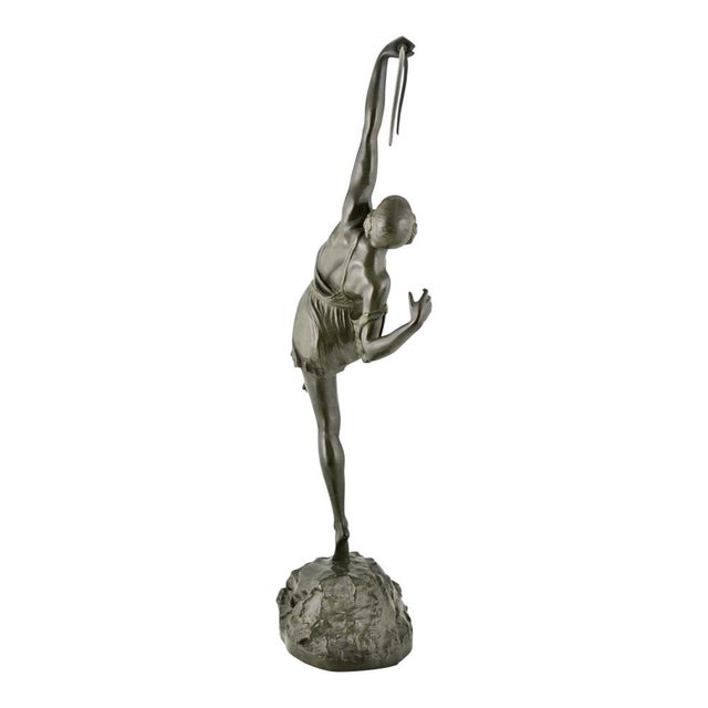 Pierre Le Faguays, Art Deco Diana with Bow, 1925, Bronze For Sale - Image 6 of 12