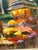 Paint Lorain San Francisco Flower Market Oil Painting, Signed For Sale - Image 7 of 12