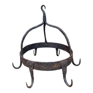 18th Century English Hand-Wrought Iron Game Rack For Sale
