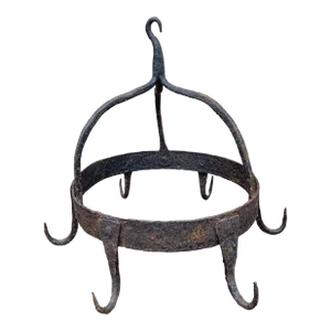 Antique 18th Century Hand-Wrought Iron Game Rack or Pot Rack