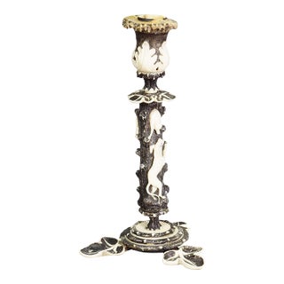 Antique Antler and Bone Candle Holder, Germany Ca. 1850 For Sale