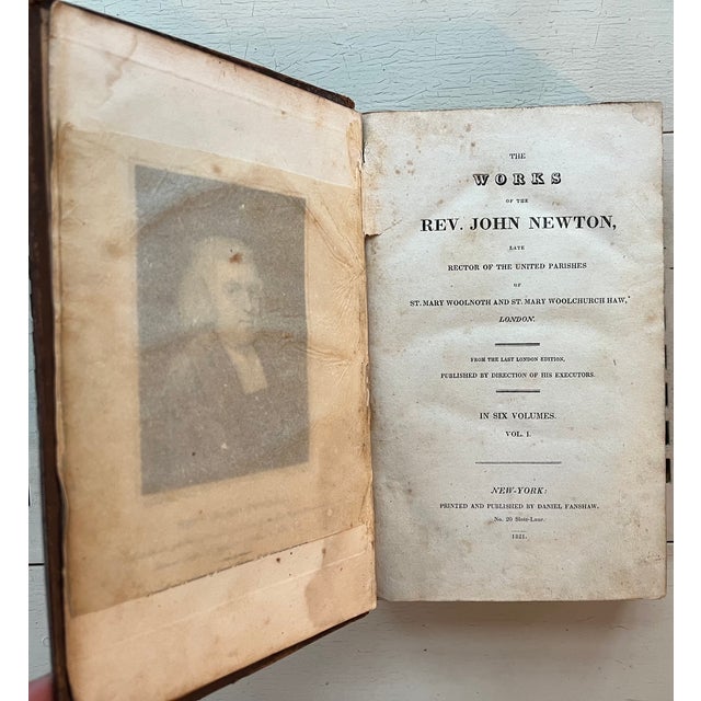 Fine Leather Bindings - Books by Reverend John Newton (1725 - 1807) New York City 1821 - 6 Volumes For Sale - Image 9 of 17