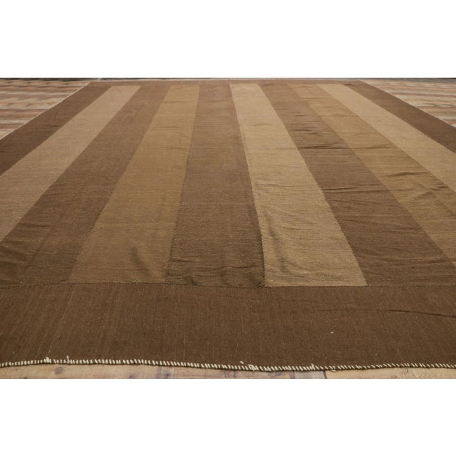 Textile Vintage Persian Kilim Area Rug- 11'09 X 15'04 For Sale - Image 7 of 9