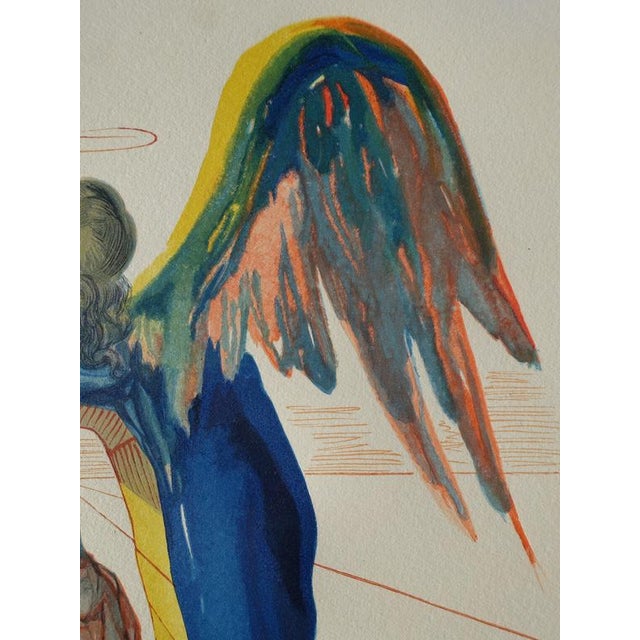 Salvador Dali, Dante Purified, Woodcut For Sale - Image 6 of 8