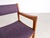 Wood Vintage Danish Teak Purple Armchair For Sale - Image 7 of 10