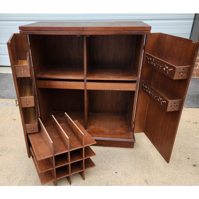 Extendable Dry Bar Rollilng Cabinet For Sale - Image 4 of 14