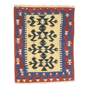 Vintage Persian Shiraz Kilim Rug - 03'01 X 03'10