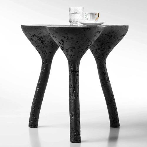 Coffee table "TRIPOD", black The fusion of sturdiness and elegance, along with the blend of archaism and modernity, truly...