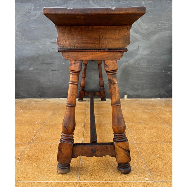 Spanish Renaissance Revival Three-Drawer Console Table, Early 20th Century For Sale - Image 9 of 18