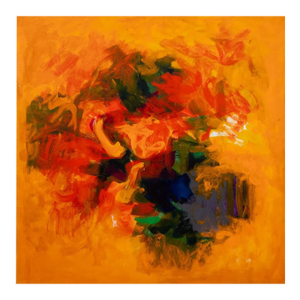 1970s Ronaldo De Juan Abstract Acrylic on Canvas