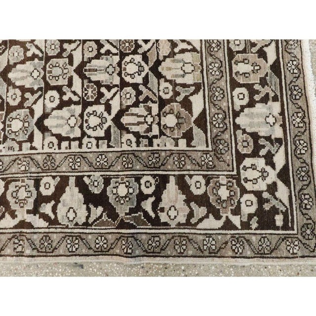 Taupe Galerie Shabab Collection Early 20th Century Persian Malayer Rug For Sale - Image 8 of 9