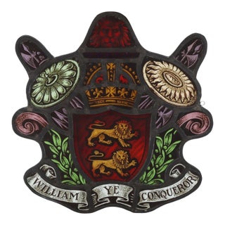 William the Conqueror Stained Glass Panel For Sale