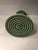 Vintage Green Salamander Bud Vase For Sale - Image 6 of 7
