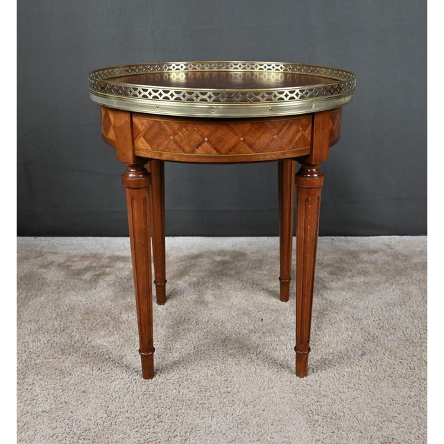 Small Marquetry Hot Water Bottle Table, 20th Century For Sale - Image 10 of 14