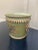 A wonderfully charming early 20th century French tole cachepot finished in an olive green with delicate gilt...