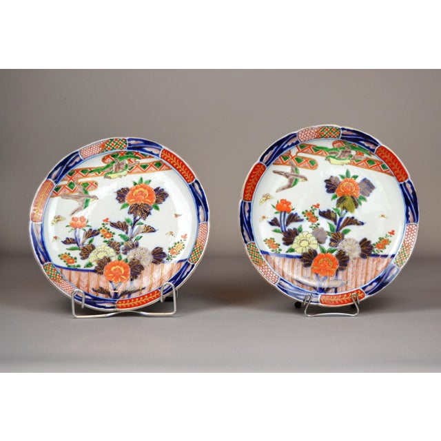 Antique Japanese Imari Plates, Set of 2 For Sale - Image 13 of 14
