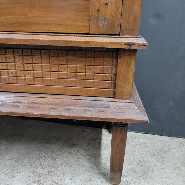Brown Early 20th Century Carved Walnut French Cupboard For Sale - Image 8 of 18