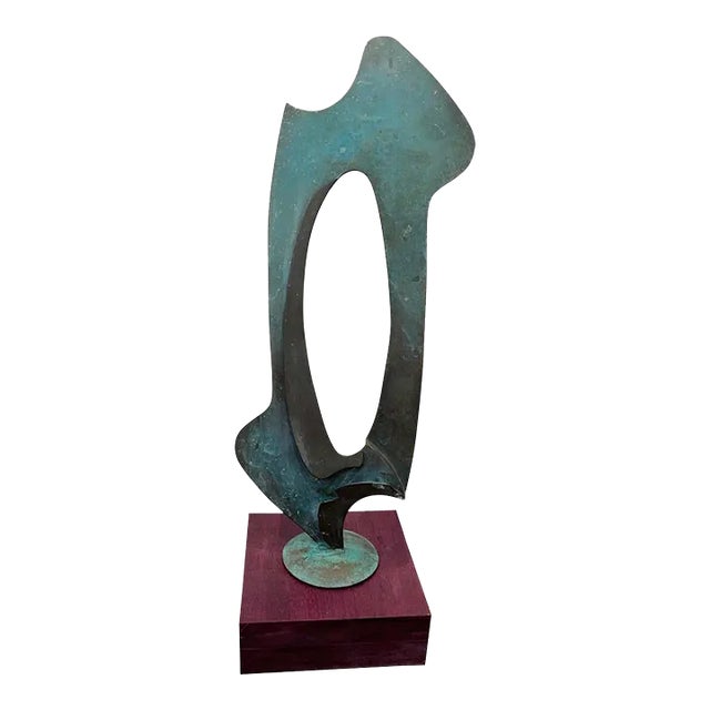 Vintage Large Abstract Bronze For Sale