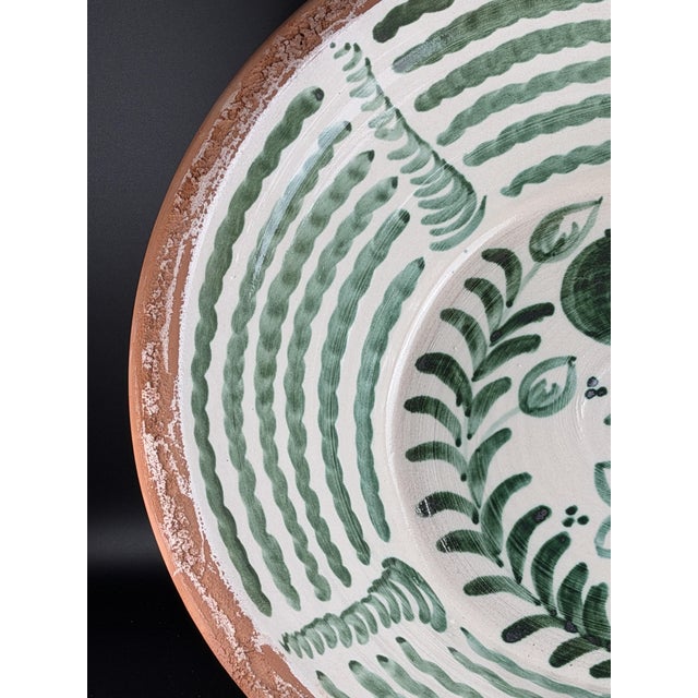 Large Spanish Fajalauza Ceramic Bowl from Lebrillo For Sale - Image 5 of 9