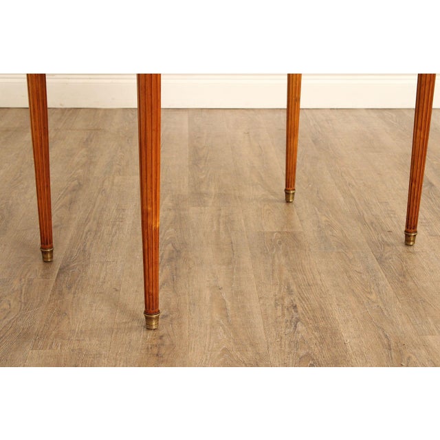 French Louis XVI Style Antique Parquetry Writing Table For Sale - Image 10 of 12