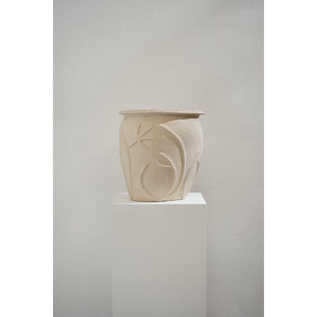 Contemporary La Table Mer Beige Sandstone Vase by Lou Thomas For Sale - Image 3 of 8