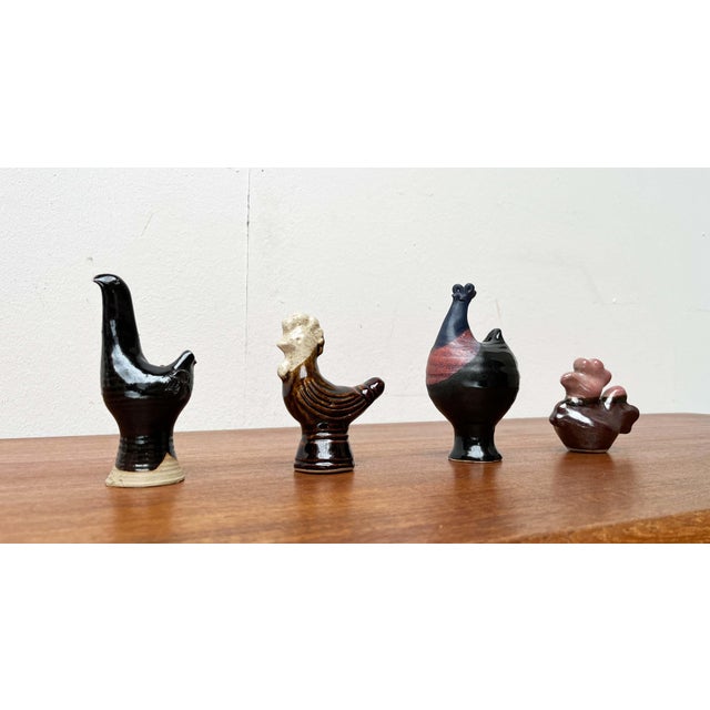 Vintage Handmade Ceramic Bird Whistles from Fi Nummi, Messilän, Savipaja, Finland, 1970s, Set of 4 For Sale - Image 3 of 18