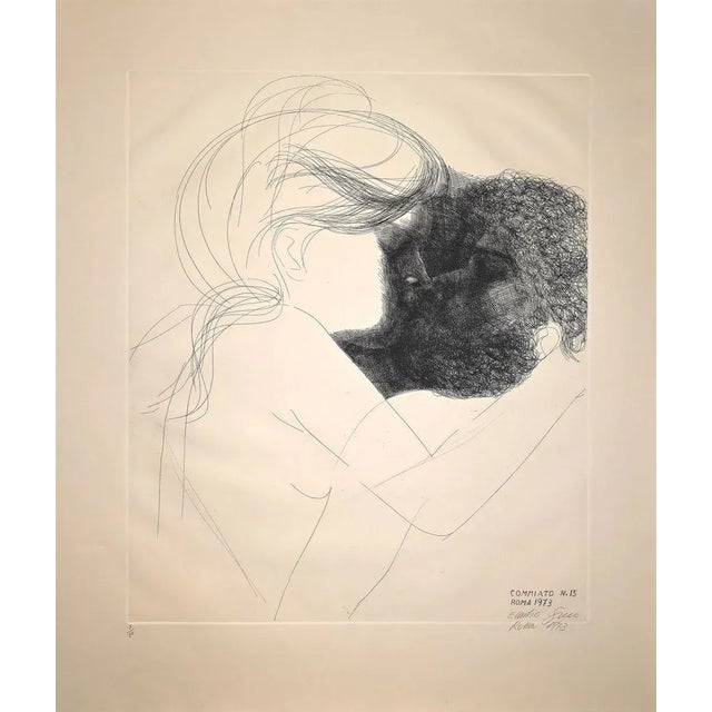 Emilio Greek, Farewell Not. 15, Etching, 1973 For Sale - Image 4 of 4