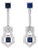 Platinum Sapphire and Diamond Convertible Earrings - Fei Liu, Pair For Sale