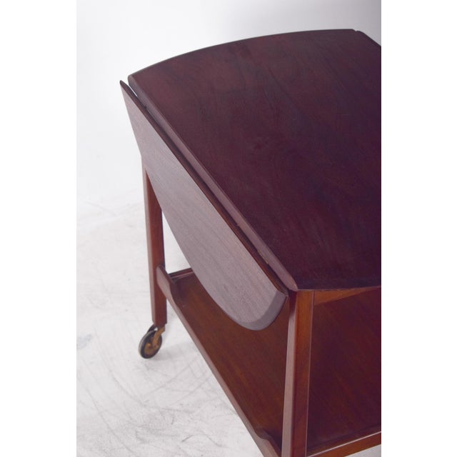 Mid-Century Modern Danish Tea Trolley with Flaps, 1960 For Sale - Image 4 of 12