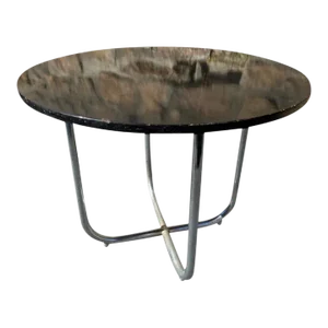 1930s Wolfgang Hoffman Tubular Chrome Art Deco Table