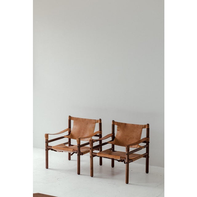 Wood Safari Easy Chairs, Denmark, 1960s, Set of 2 For Sale - Image 7 of 7