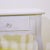 White Wooden Table with Stool and Flower Knobs For Sale - Image 4 of 9