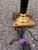 Vintage Neoclassical Brass and Patinated Column Table Lamp by Wildwood For Sale In Philadelphia - Image 6 of 9