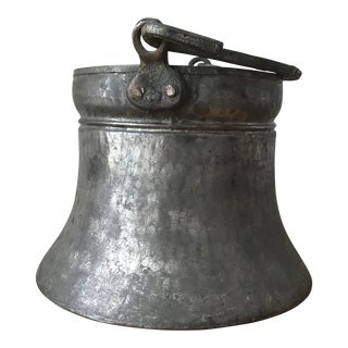 Antique Handmade Copper Bottom Cauldron or Smelting Pot For Sale