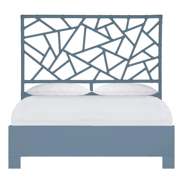 Tiffany Standard Bed Queen, Regatta Blue For Sale