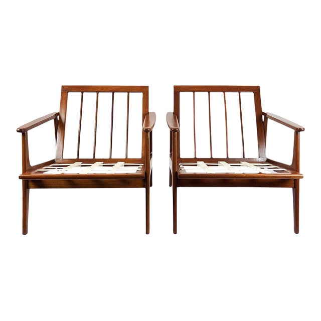 1950s Pair of Armchairs in the Style of Clara Porset For Sale