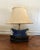 Vintage Blue & White Table Lamp For Sale - Image 10 of 15