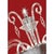 Scenographic venetian wall scoce in trasparent murano glass 5 lights for an imperial wall sconce in contemporary and...