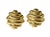 Vintage Pair of 14K Yellow Gold Sculptural Earrings. Crafted in polished gold, these earrings feature a distinctive series...